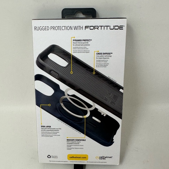 Cellhelmet Fortitude 6.1” Orange Case for an iPhone 14 Pro - Picture 2 of 4